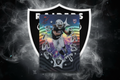 Ashton Jeanty Topps ICE SSP RC - Raiders Background