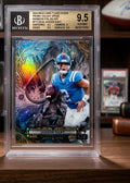 2024 Wild Card 7 Card Studs Jaxson Dart rookie 1/2 Galaxy Spade rainbow foil silver BGS 9.5 football card