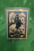 Jalen Hurts Card with Eagles Green Background