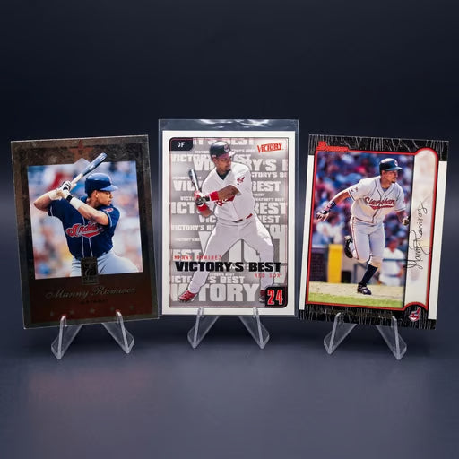 Lot of 3 Manny Ramirez Cleveland vintage Donruss baseball cards