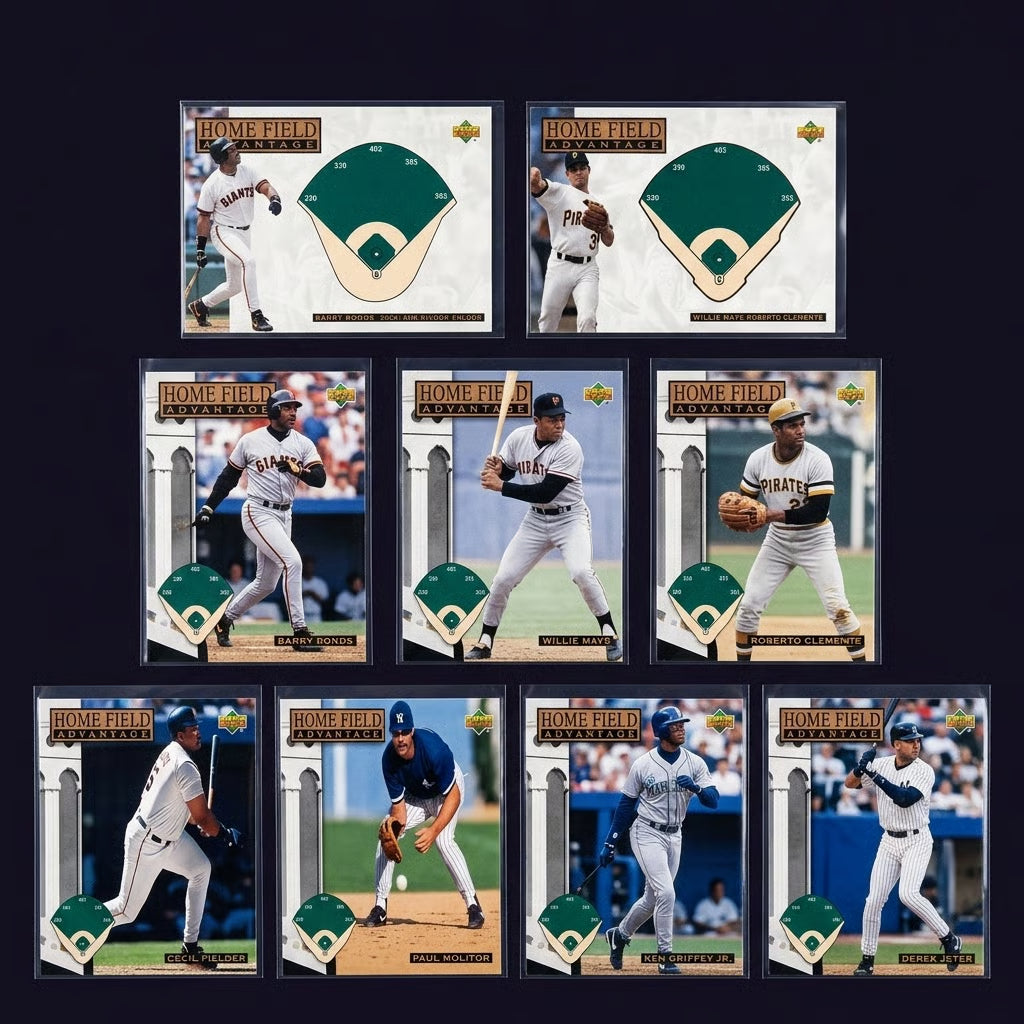 Upper Deck Home Field Advantage 7-card vintage baseball insert lot