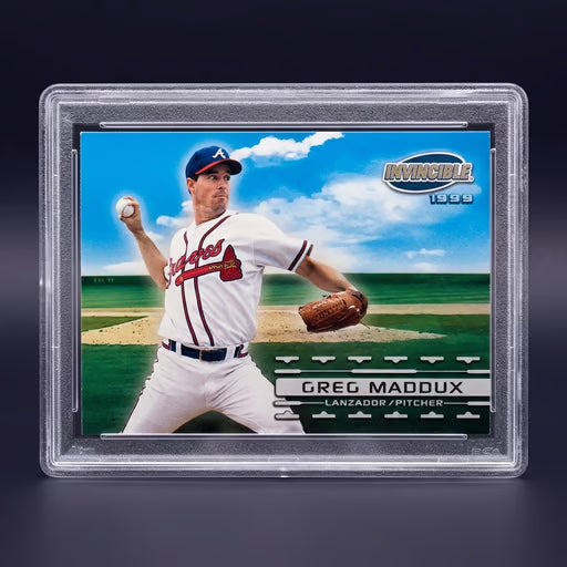 1999 Invincible Heroes del Diamante Greg Maddux Atlanta Braves baseball card
