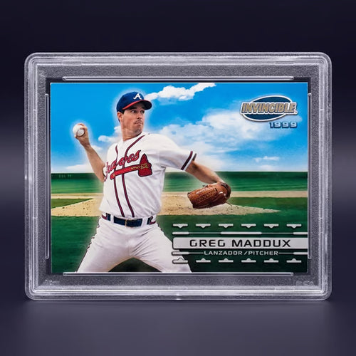 1999 Invincible Heroes del Diamante Greg Maddux Atlanta Braves baseball card