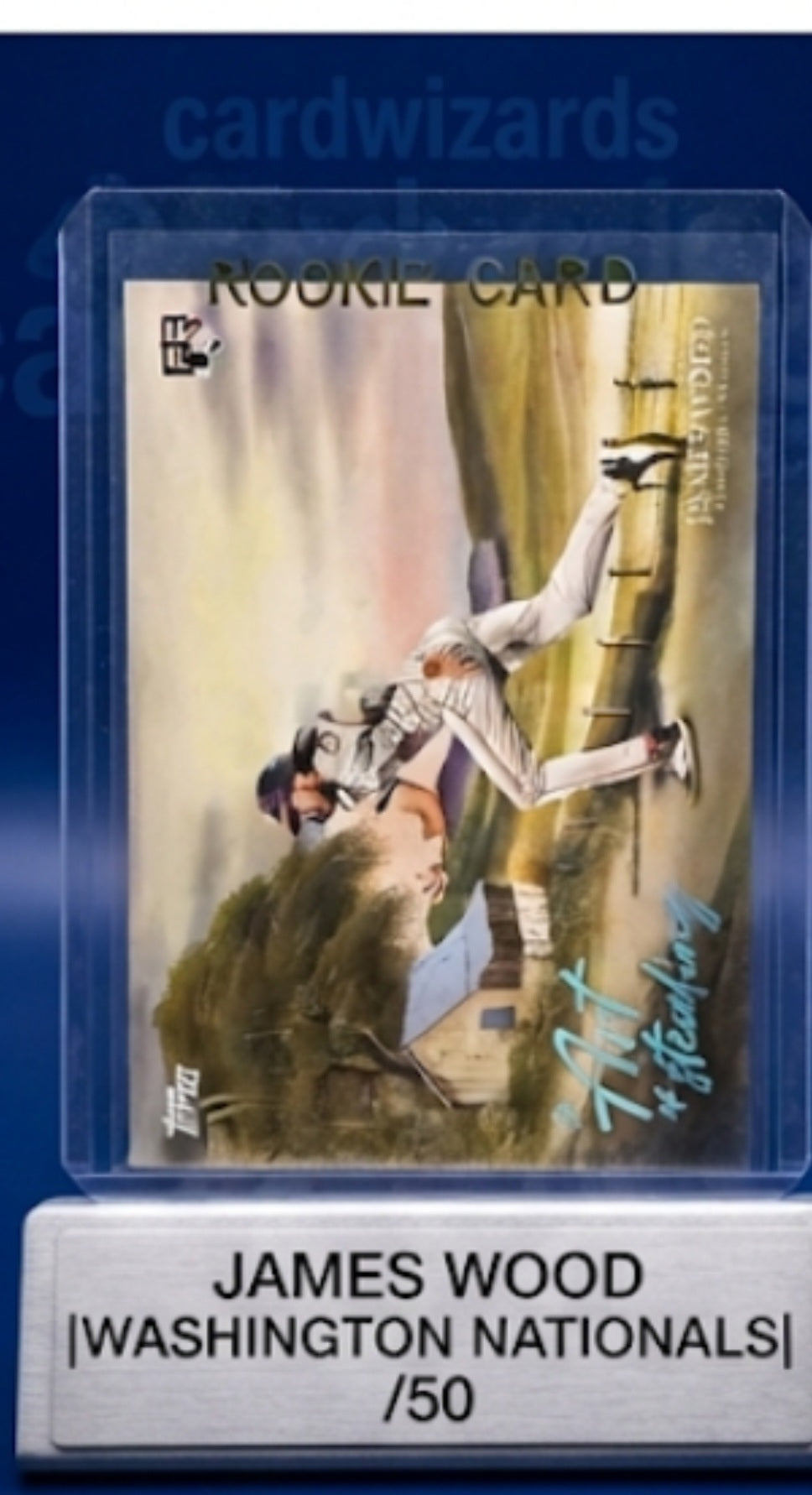 Topps The Art of Stealing James Wood #/50 RC – Nationals