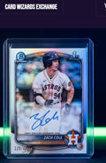 2024 Bowman Chrome 1st Bowman Zach Cole autograph #120/499 Houston Astros prospect baseball card