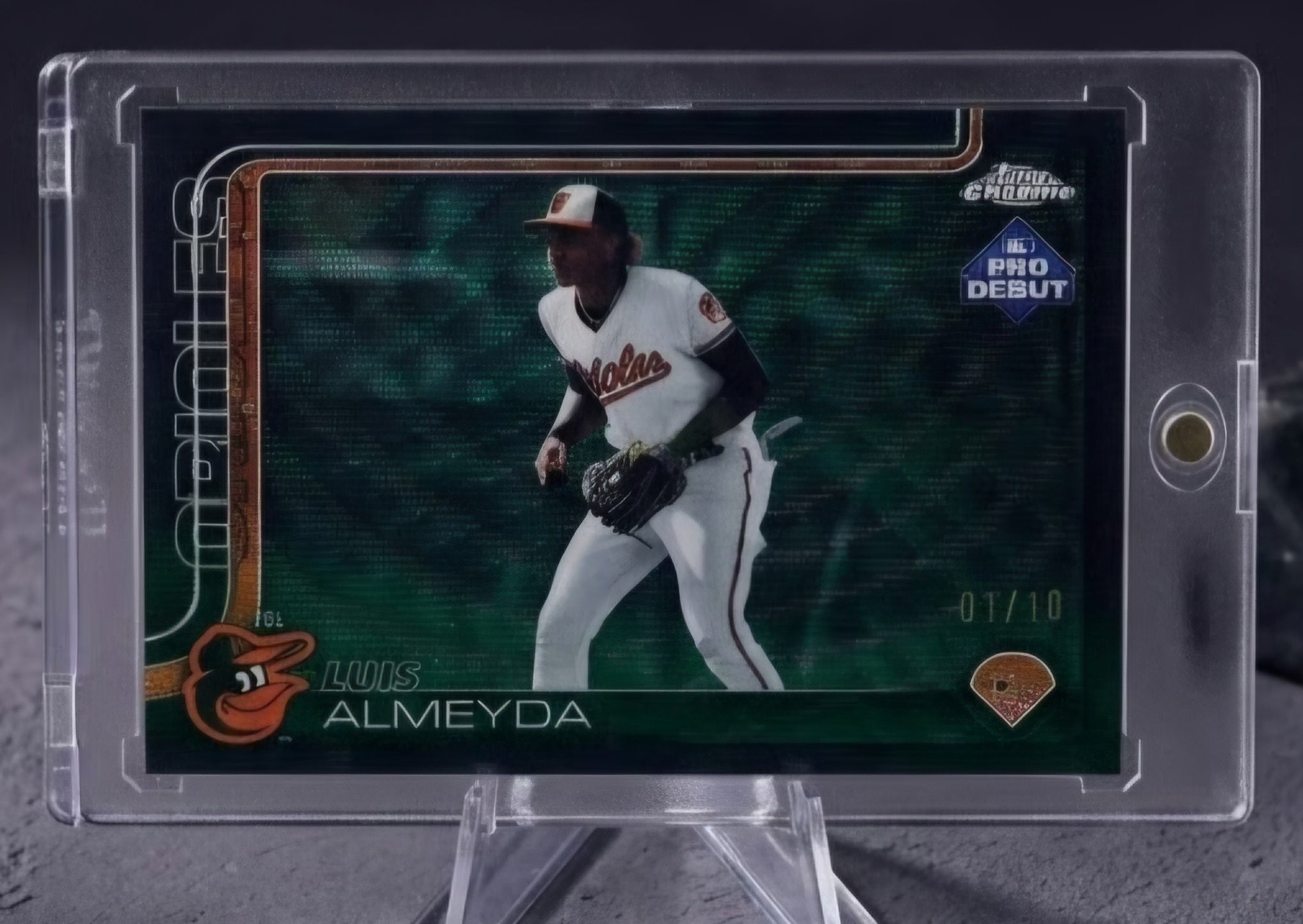 Luis Almeyda 2024 Topps Chrome Pro Debut 1/10 – Orioles