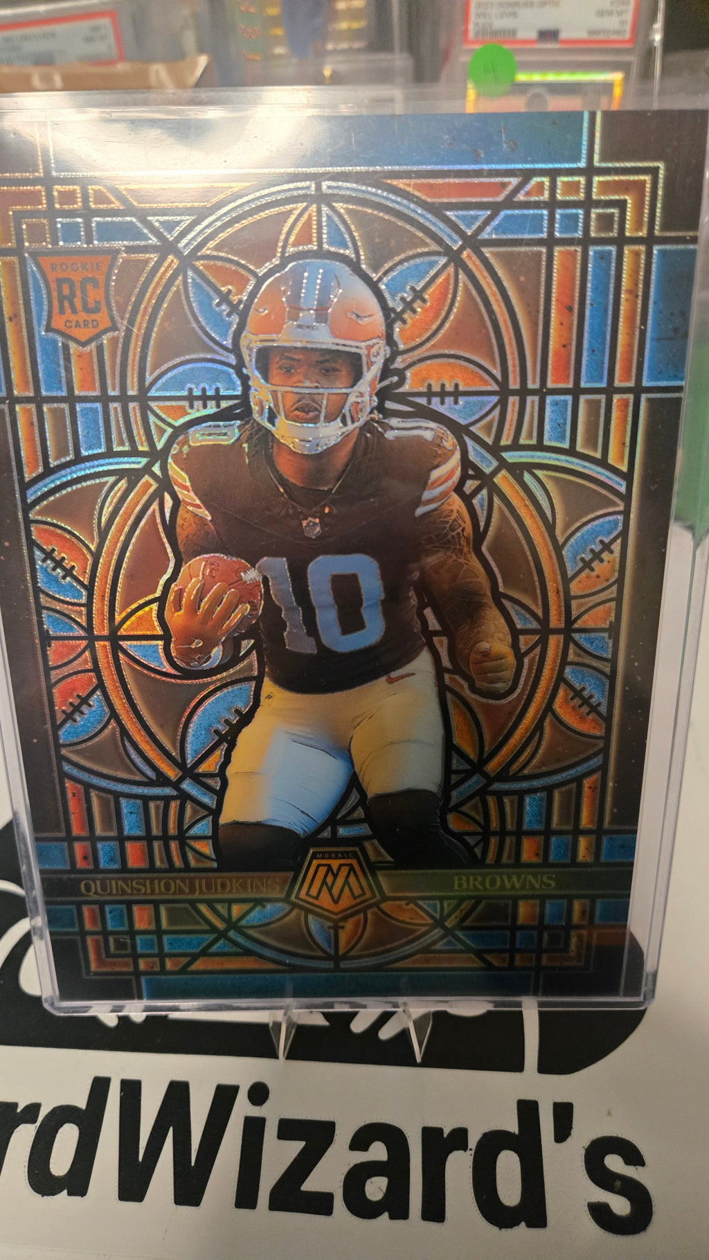 Quinshon Judkins 2025 Panini Mosaic Stained Glass Jumbo RC Prizm #6 Cleveland Browns