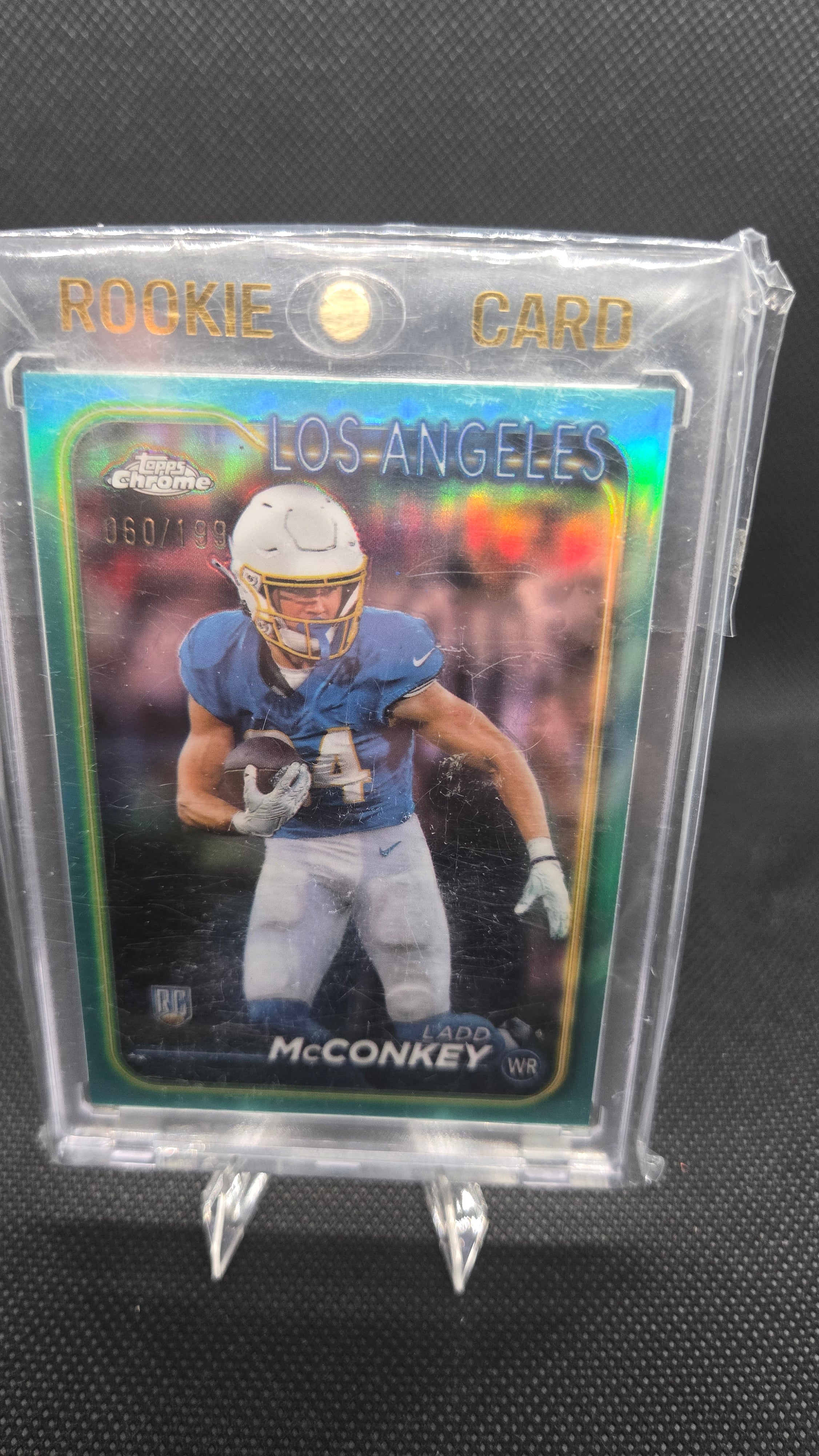 Topps Chrome Ladd McConkey Refractor /199 RC - Los Angeles Chargers