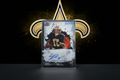 Spencer Rattler Topps Finest Auto - Saints Background